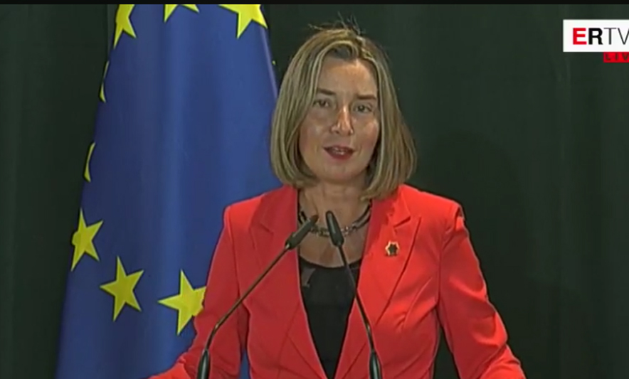 Rekomandimi pozitiv, Mogherini flet shqip: Urime!