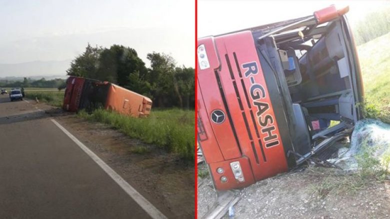 Serbi, aksidentohet autobusi me 9 shqiptarë (Video)