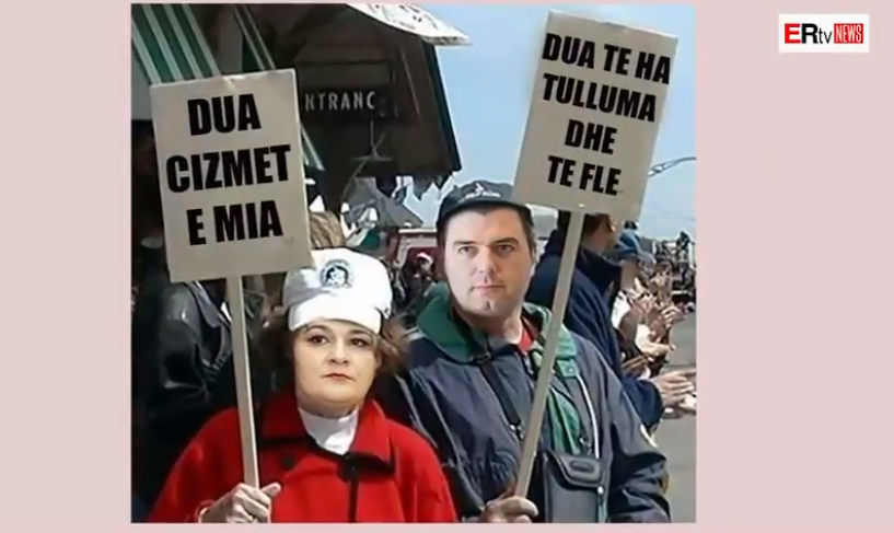 Rama kolazh me foto humori për protestën e PD, ja si e pasqyron