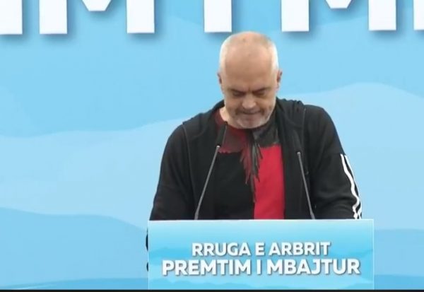 Në Dibër për ndërtimin e ”Rrugës së Arbrit”, Edi Rama bën publik bastin me Olta Xhaçkën