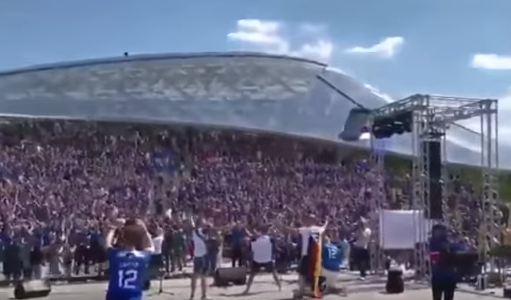 Video/ Ritualet vikinge në Moskë, entuziazëm në të gjithë stadiumin