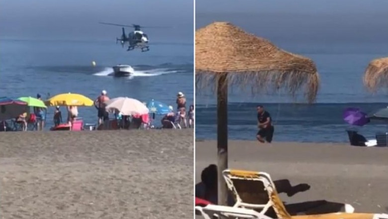 VIDEO/ Helikopteri i policisë pas burrit në skaf me drogë! Ndjekje si në filma të Hollywood-it