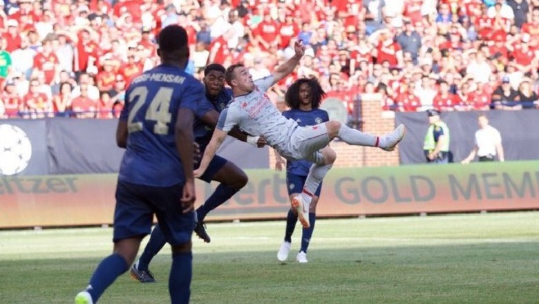 Shaqiri, “tërbon” Mourinhon me këtë perlë kundër “United” (Video)