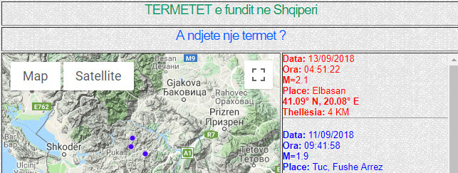 Sërish lëkundje tërmeti në Elbasan: Ja sa ishte magnituda!