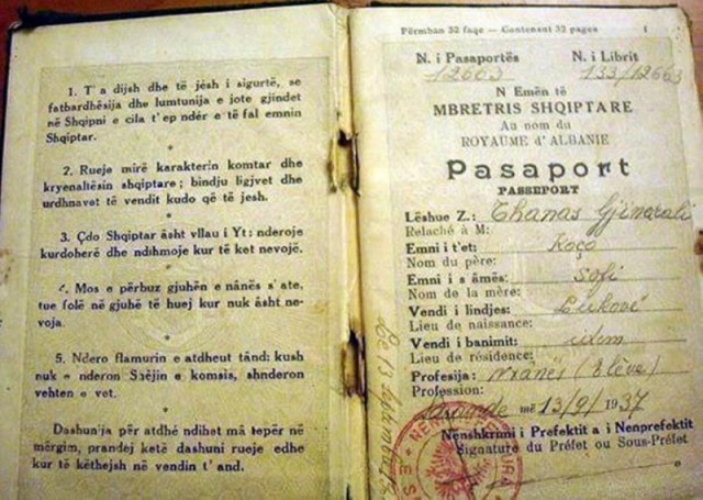 Pasaporta në kohën e mbretit Zog: Çdo shqiptar është vëllai yt, mos përbuz gjuhën e nënës