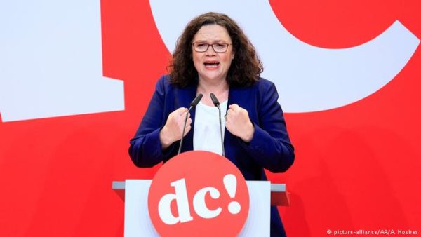 Andrea Nahles femra e parë në krye të SPD, vendimi që ka marrë për postin e saj