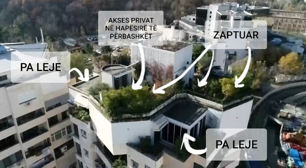 EKSKLUZIVE/ Basha mashtrues kronik, dalin dokumentat në hipotekë për apartamentit 237.6 m2 + 203m2 verandë, ku ka bërë edhe dhomat pa leje