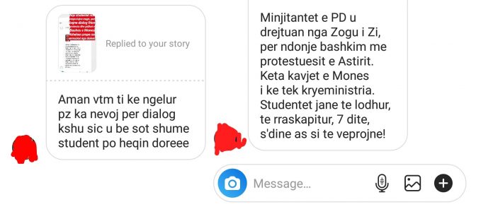 Mesazhet/ Shqetësimi i studentëve: PD-LSI po na vjedhin protestën