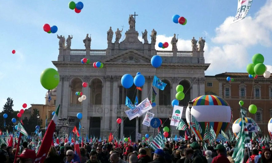 Protestë në Romë për vendet e punës