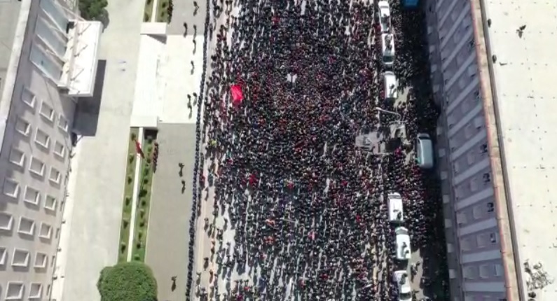 Pajmet nga droni, ja sa është pjesëmarrja në protestën e PD-LSI (Video)