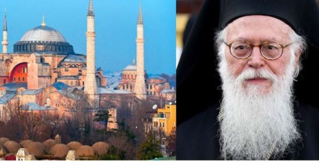 Janullatos reagon ashpër për kthimin e “Shën Sofisë” në xhami: Xhihad! Fyerje ndaj Krishtërimit dhe Islamit