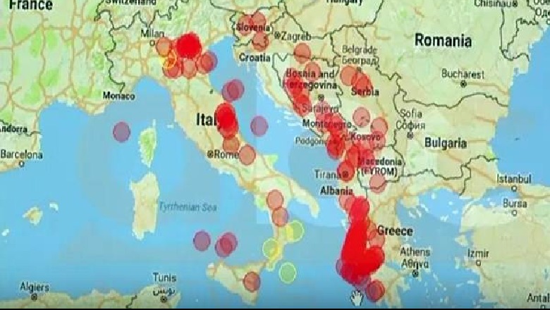 Lëkundje të njëpasnjëshme termeti, dje në Korçë, Greqi dhe Itali, sot Tiranë dhe Durrës