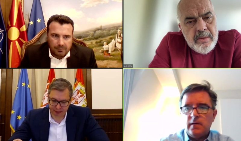 ‘Ky është Ballkani i ri, Europian’! Zaev takim virtual me Ramën dhe Vuçiç, jep mesazhin e FUQISHËM