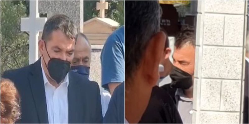 “Prit njëherë të djeg rakinë dhe do vij”! Pirro Dhima shpërthen në lot teksa i jep lamtumirën e fundit të ëmës  (Video)