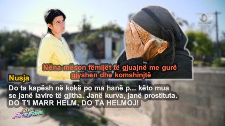 Rrahin dhe kërcënojnë 78- vjeçaren, nusja e djalit- fëmijëve: Goditeni gyshen me gur, unë do e helmoj. Po ma hanë p***** këto mua