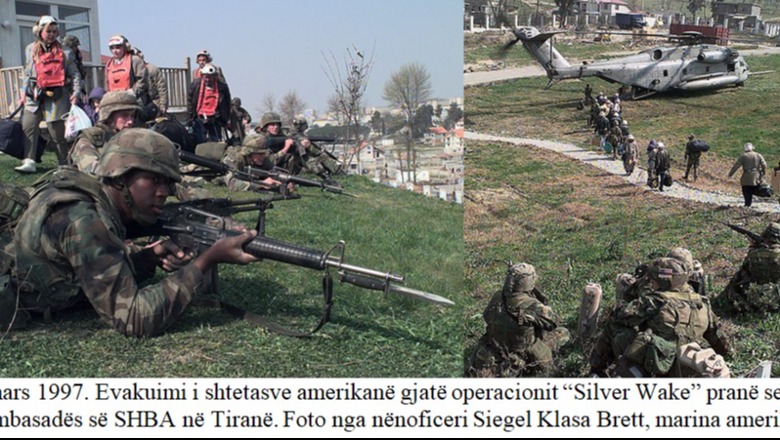 Histori nga tentativa e futjes së vendit në luftë civile nga Berisha dhe berishët / Tiranë, 15 mars 1997, kur evakuohej ambasada amerikane me helikopterë ‘Sikorsky’