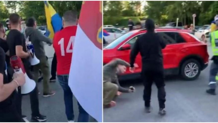 VIDEO/ “Kosova është Serbi”, huliganët serbë rrihen nga tifozët suedezë, momenti i përpla