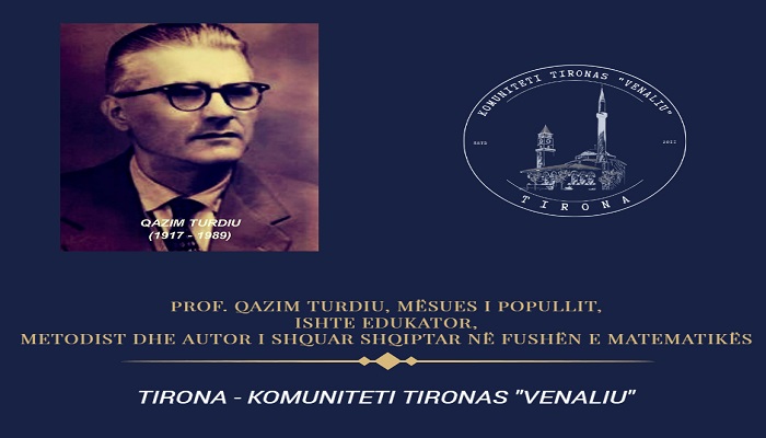 Kujtojmë me nderim Prof. Qazim Turdiu, ai lindi më datë 7 qershor 1917