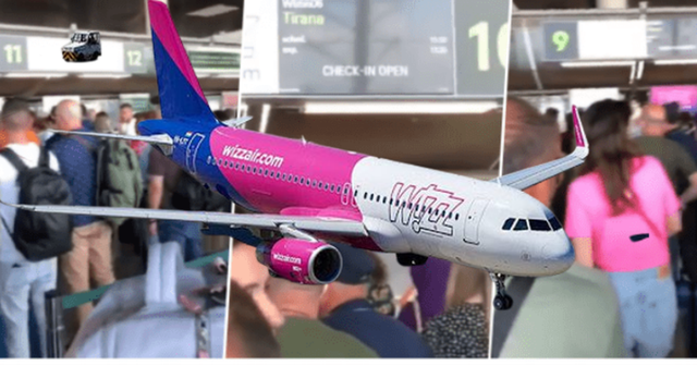 Skandalet e “Wizz Air” vazhdojnë, i çahet goma dhe lë pasagjerët me orë të tëra në pritje