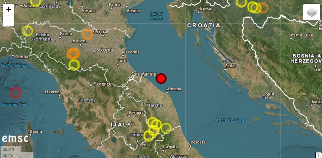 Tërmeti i fuqishëm godet Italinë. 6 lëkundje të tjera sizmike ndodhin më pas