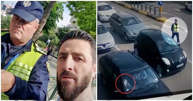 Shikoni si mashtron qytetari duke akuzuar padrejtësisht policin rrugor (Video)