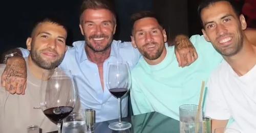 FOTO/ Messi dhe Beckham “mollë sherri”! Grushte e gjak në restorantin ku darkonin me bashkëshortet