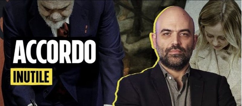 Roberto Saviano: Marrëveshja Meloni-Rama për emigrantët, propagandë! Rrezikon të menaxhohet nga mafia