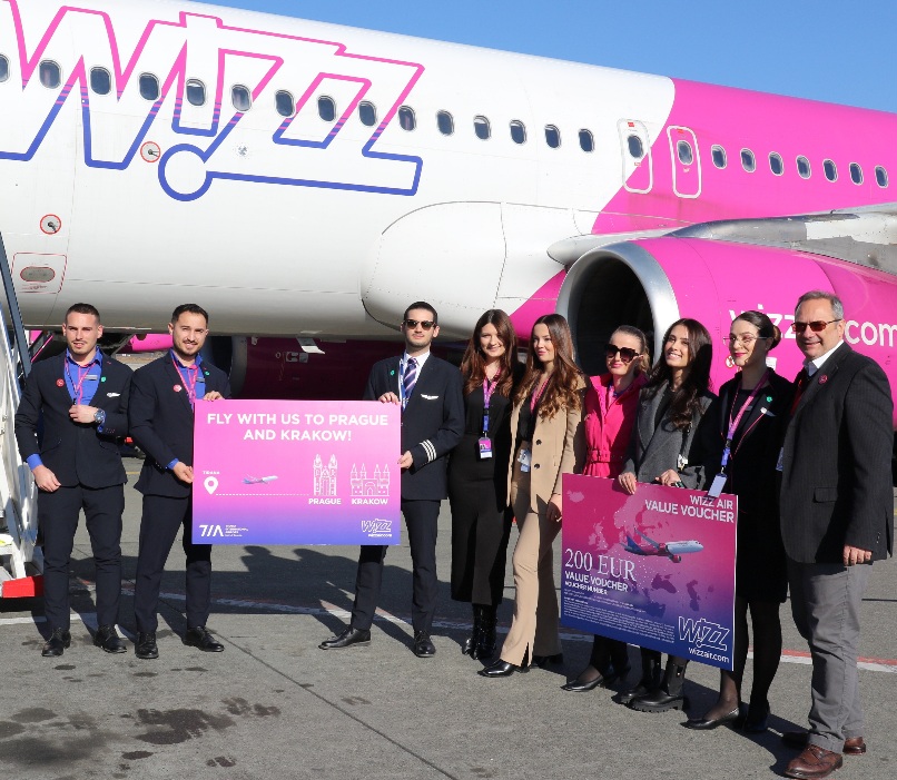 Wizz Air shton dy linja të reja, fluturim direkt nga Rinasi drejt Pragës dhe Krakovës