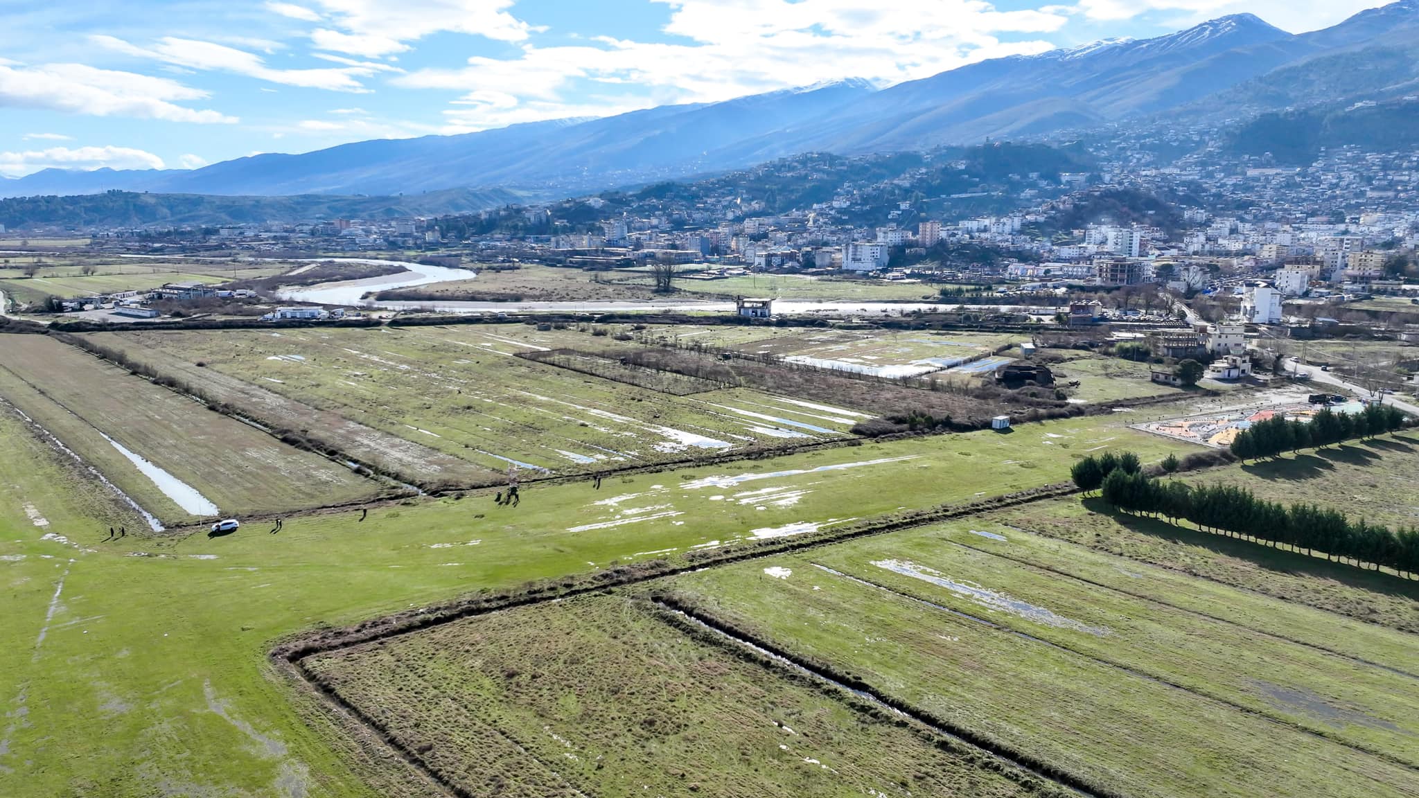 Pamje nga vendi ku do ndërtohet Aeroporti Turistik i Gjirokastrës