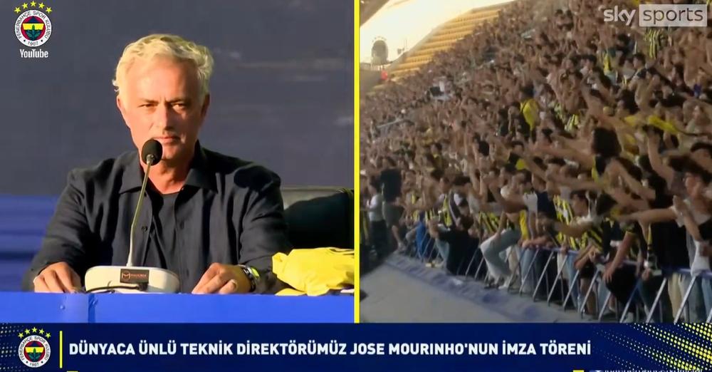 VIDEO/ Çmenduri në Stamboll! Murinjo zyrtarizohet te Fenerbahçe, tifozët ndezin stadiumin si të ishin në derbi