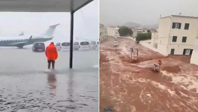 Pamje dramatike! Stuhitë e shiut përmbytin ishujt Majorca në Spanjë: Evakuohen banorët (Video)