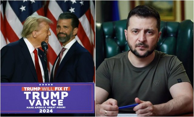 Djali i Donald Trump tallet me presidentin Zelensky