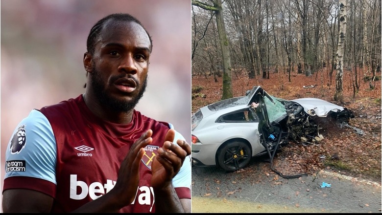 Ankth për sulmuesin e West Ham, Michail Antonio përfshihet në aksident të frikshëm: Lutuni për të