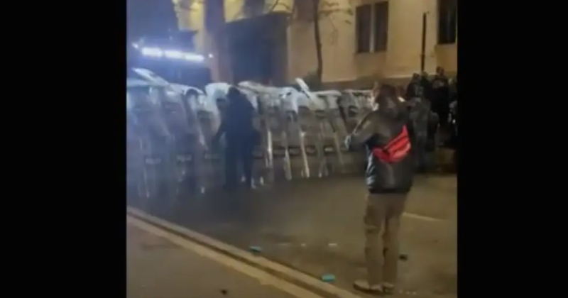 VIDEO/ Gruaja që u bë simbol i protestave në Gjeorgji